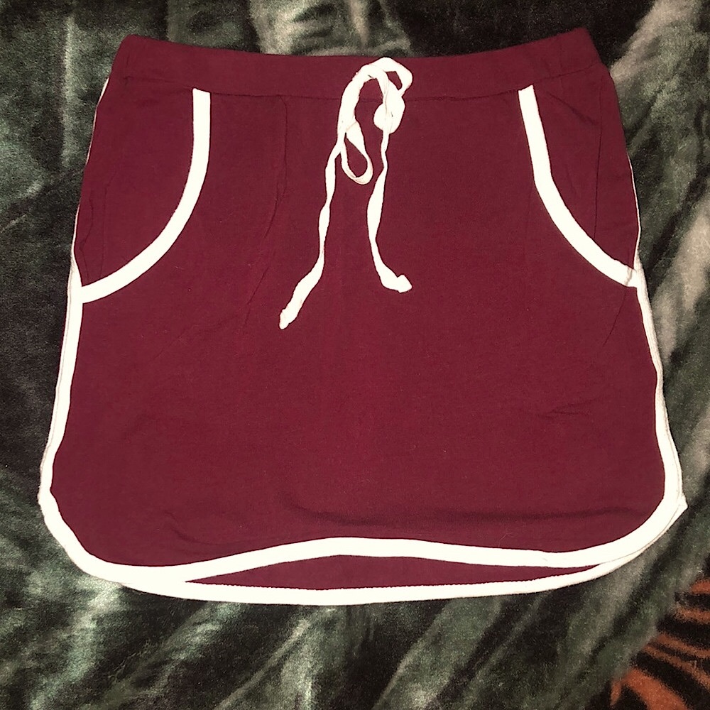 Burgundy Skirt